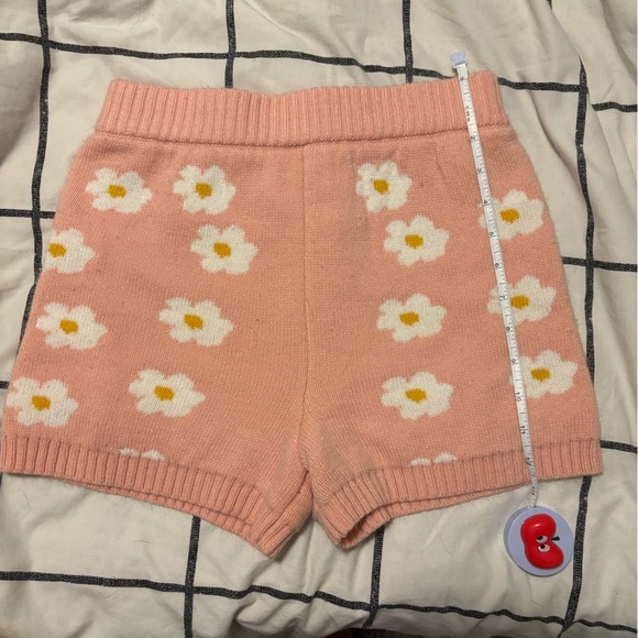 Altar’d State Pink Daisy Knit Shorts - Picture 6 of 8